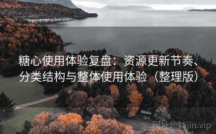 糖心使用体验复盘：资源更新节奏、分类结构与整体使用体验（整理版）