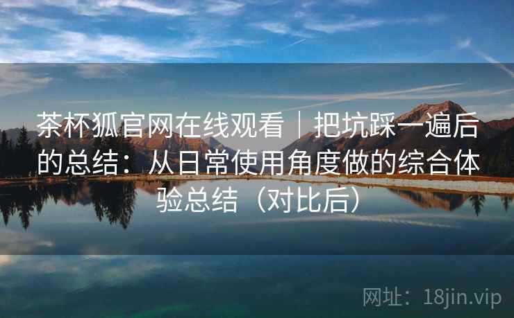 茶杯狐官网在线观看｜把坑踩一遍后的总结：从日常使用角度做的综合体验总结（对比后）