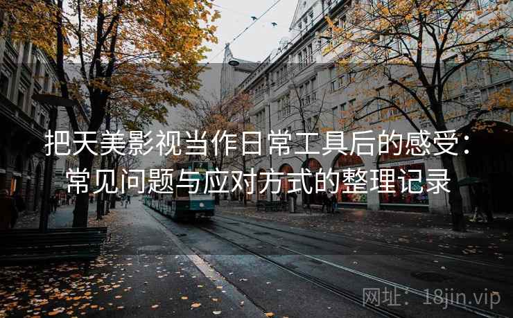 把天美影视当作日常工具后的感受：常见问题与应对方式的整理记录