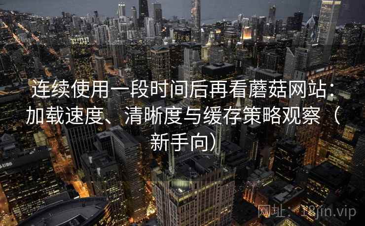 连续使用一段时间后再看蘑菇网站：加载速度、清晰度与缓存策略观察（新手向）